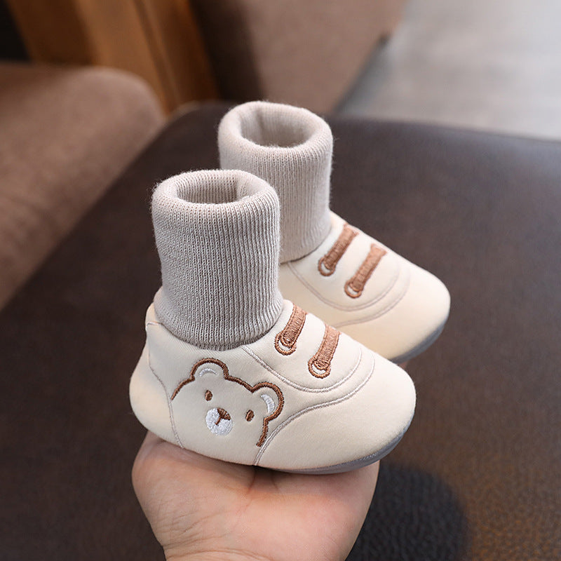 Simple Baby Cloth Shoes Indoor Non Slip Toddler Footwear