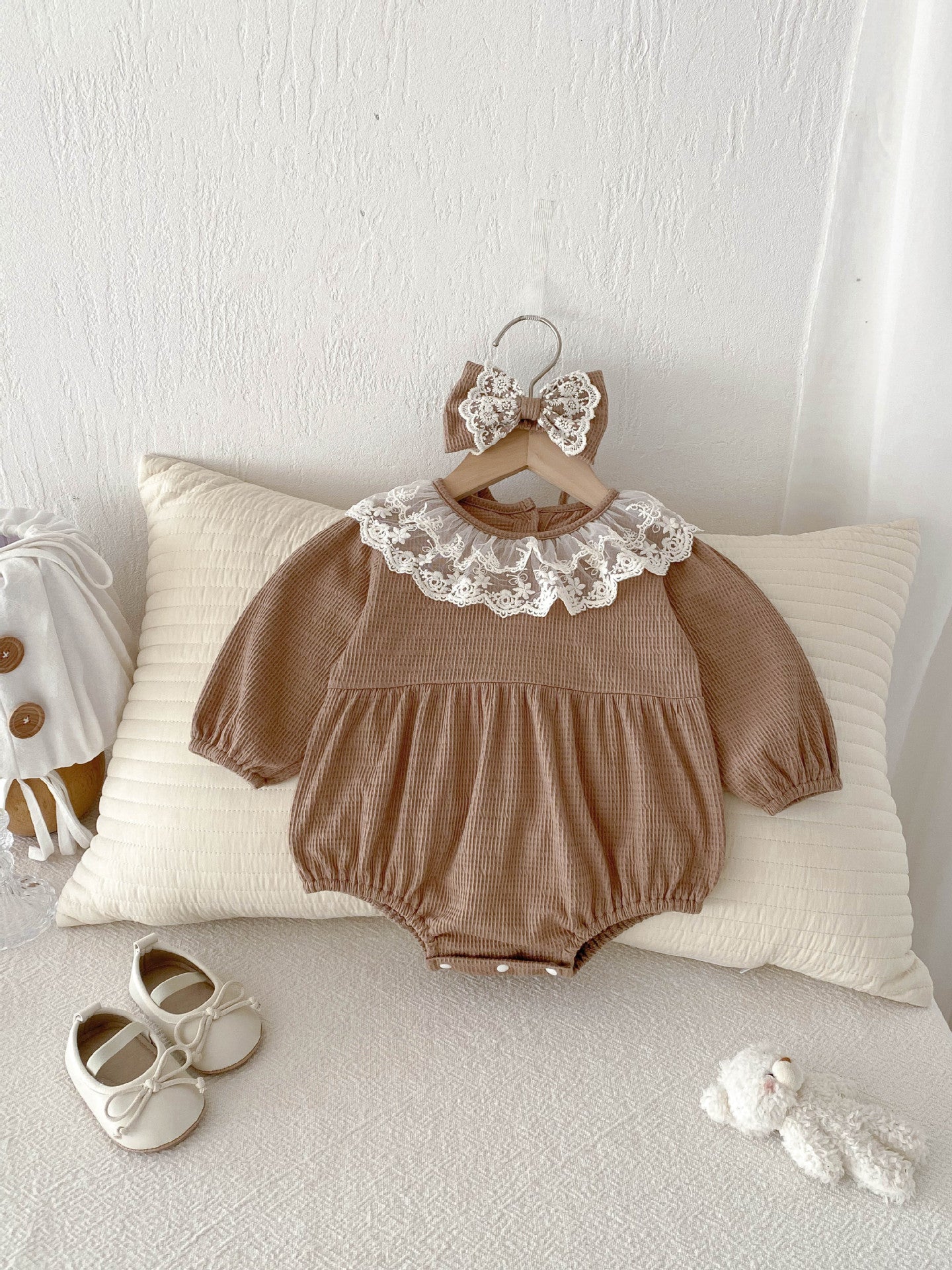 Baby Princess Romper Long Sleeve Dress Outfit
