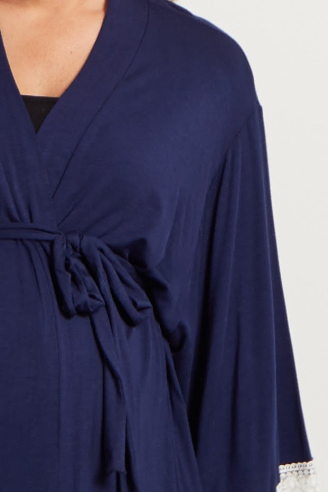 Pure Color Maternity Dress