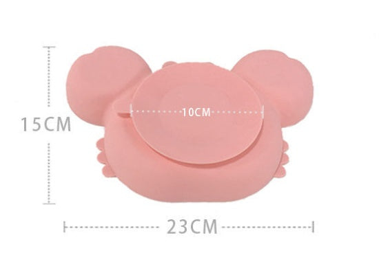 Silicone Baby Feeding Plate Non Slip Bowl Tableware