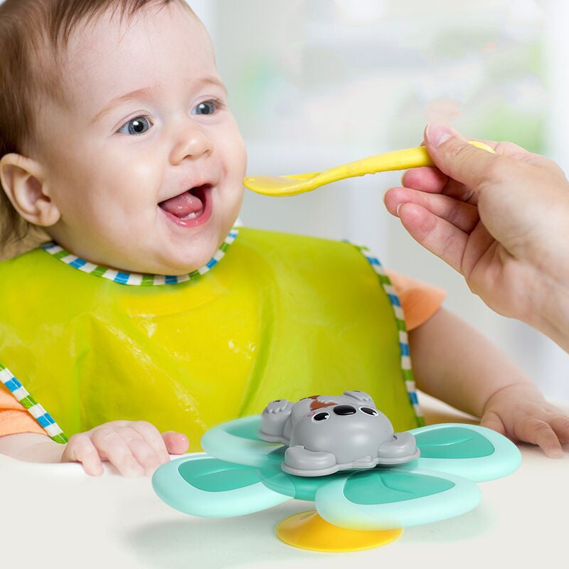 Suction Cup Spinning Top Baby Bath Toy Teether