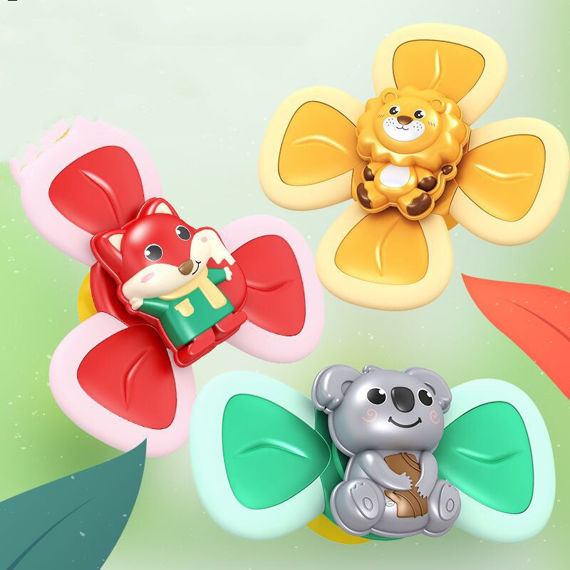Suction Cup Spinning Top Baby Bath Toy Teether