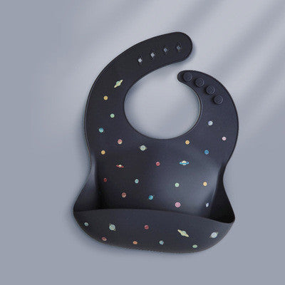 Waterproof Silicone Baby Bib With Food Catching Pocket