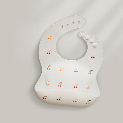 Waterproof Silicone Baby Bib With Food Catching Pocket