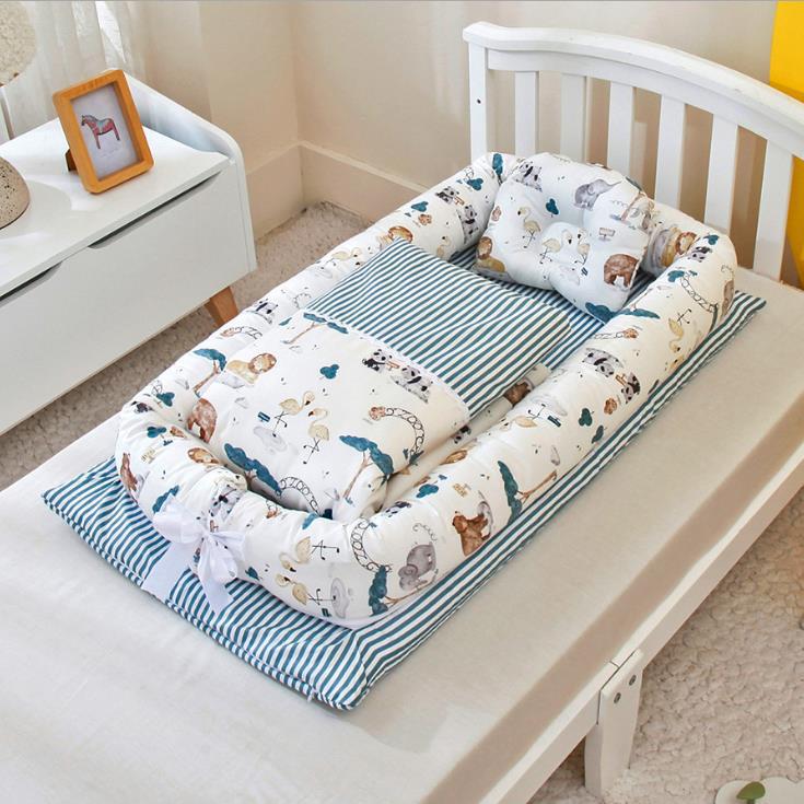 Foldable Portable Newborn Baby Crib With Mattress
