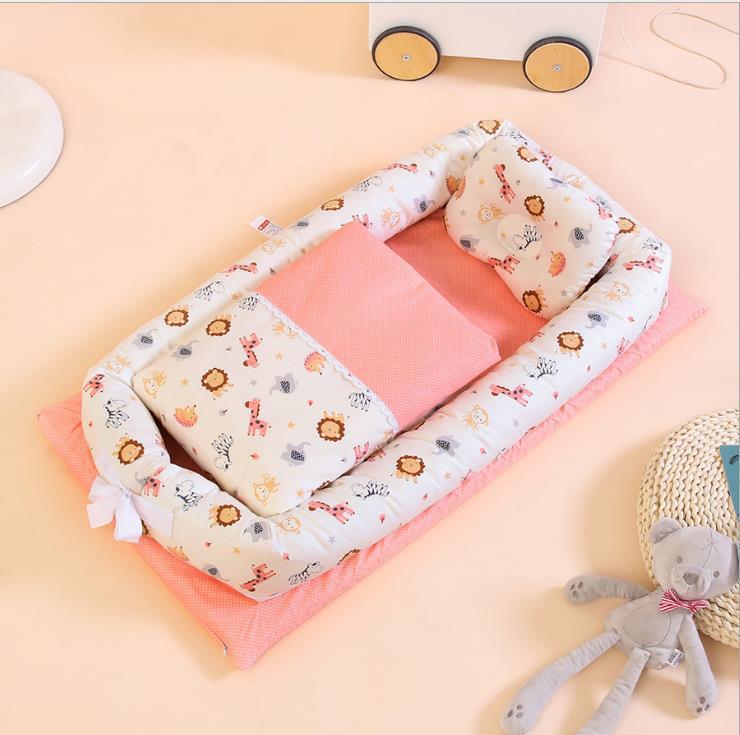 Foldable Portable Newborn Baby Crib With Mattress