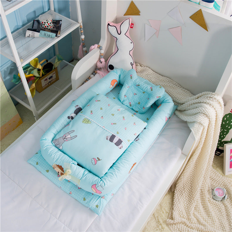 Foldable Portable Newborn Baby Crib With Mattress