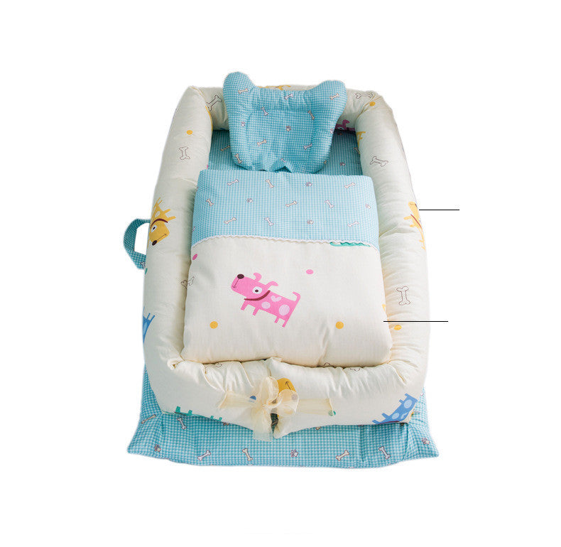 Foldable Portable Newborn Baby Crib With Mattress