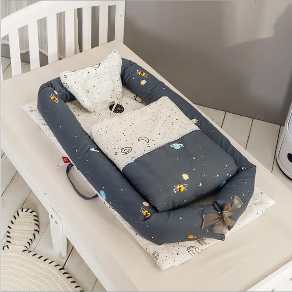 Foldable Portable Newborn Baby Crib With Mattress