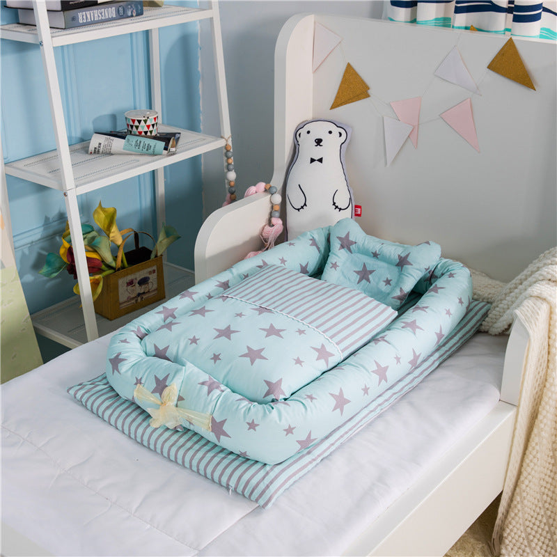 Foldable Portable Newborn Baby Crib With Mattress