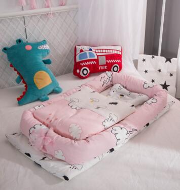 Foldable Portable Newborn Baby Crib With Mattress