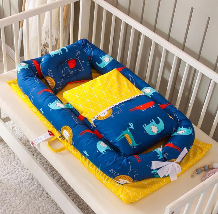 Foldable Portable Newborn Baby Crib With Mattress