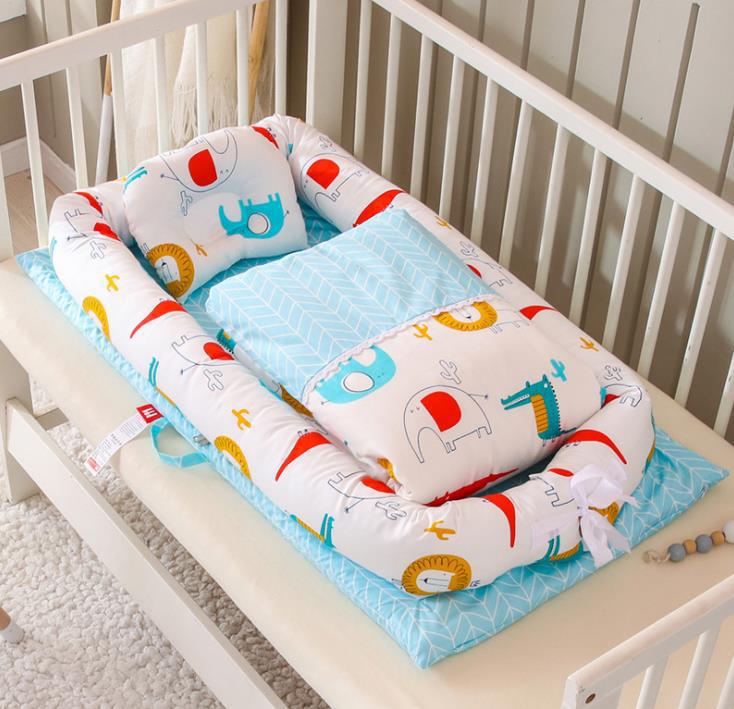 Foldable Portable Newborn Baby Crib With Mattress