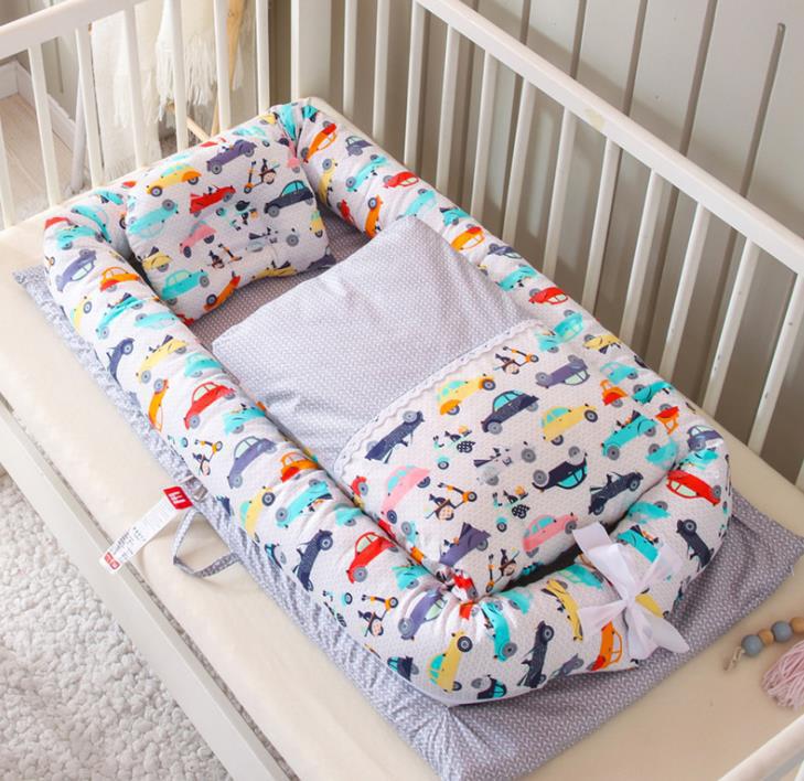 Foldable Portable Newborn Baby Crib With Mattress