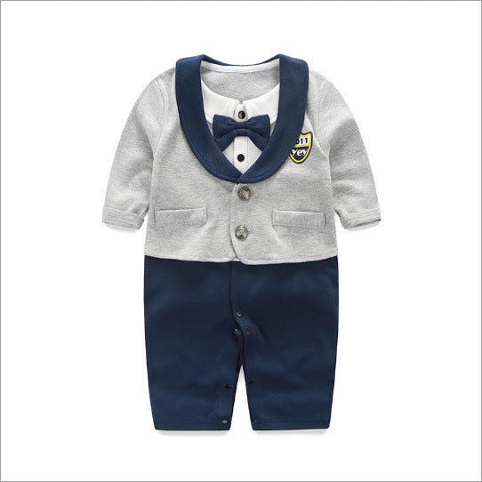 Gentleman Style Baby Jumpsuit Long Sleeve Spring Autumn