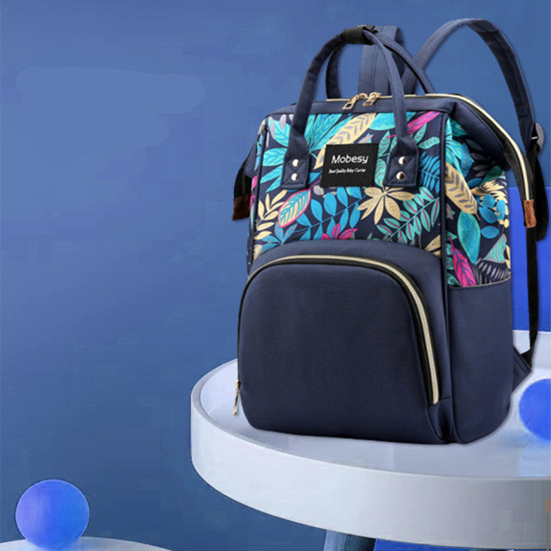 Multifunctional Baby Diaper Backpack With Bottle Storage