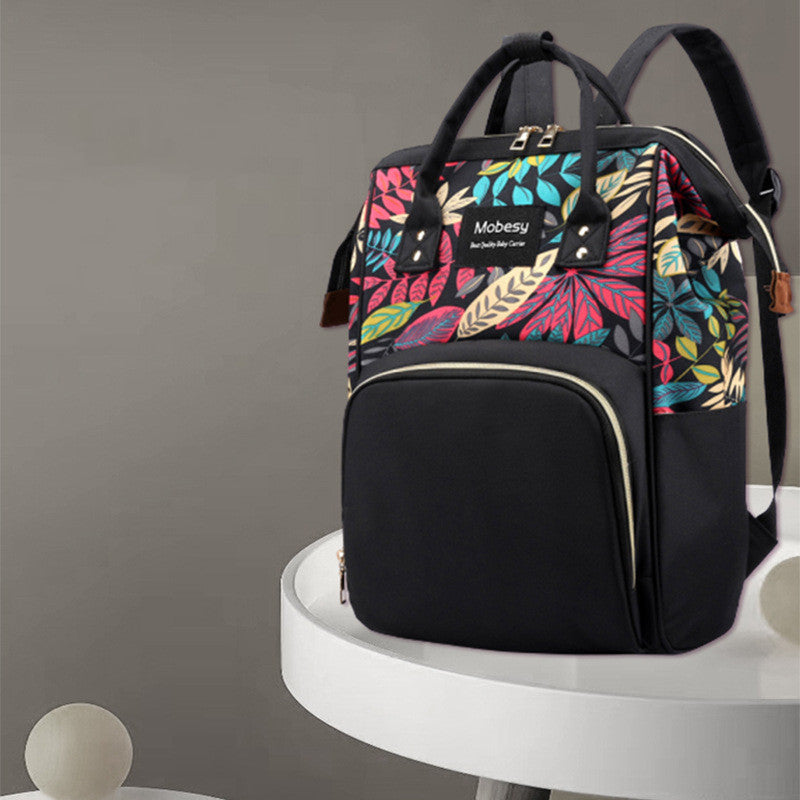 Multifunctional Baby Diaper Backpack With Bottle Storage