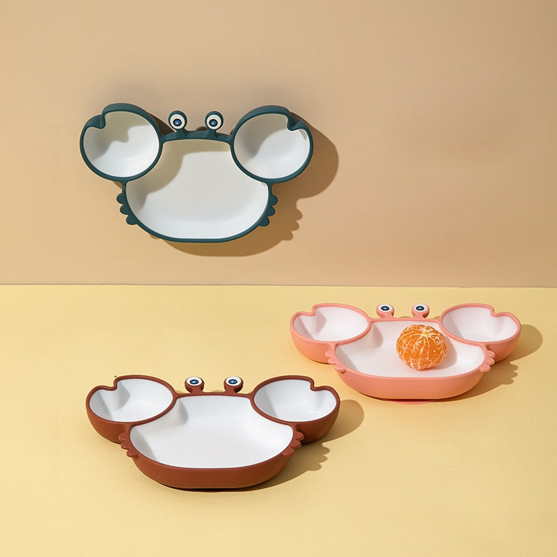 Silicone Baby Feeding Plate Non Slip Bowl Tableware