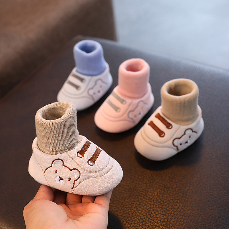 Simple Baby Cloth Shoes Indoor Non Slip Toddler Footwear
