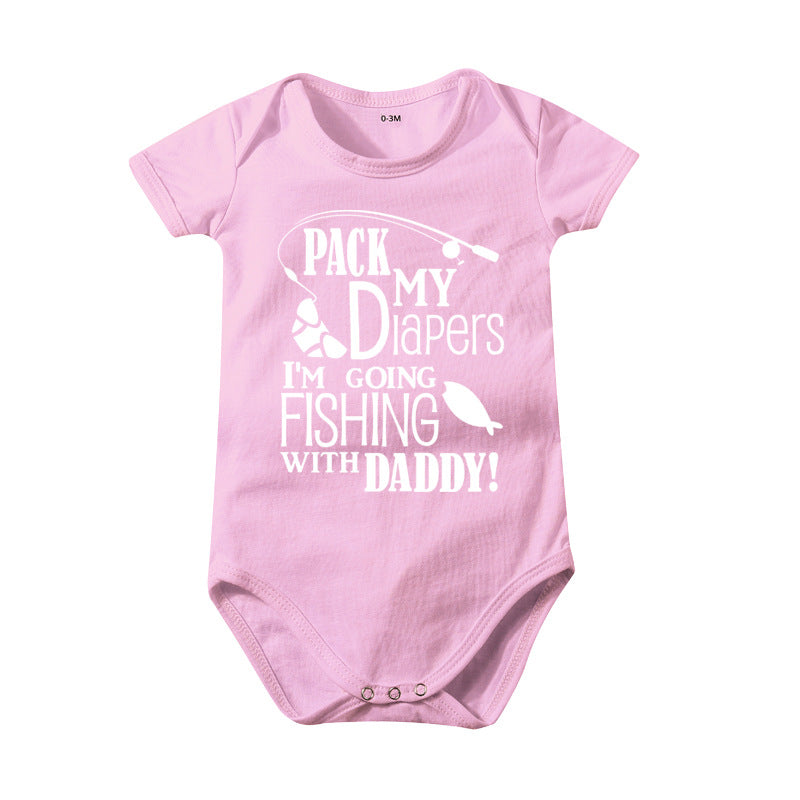 Pure Cotton Baby Bodysuit Printed Romper Jumpsuit