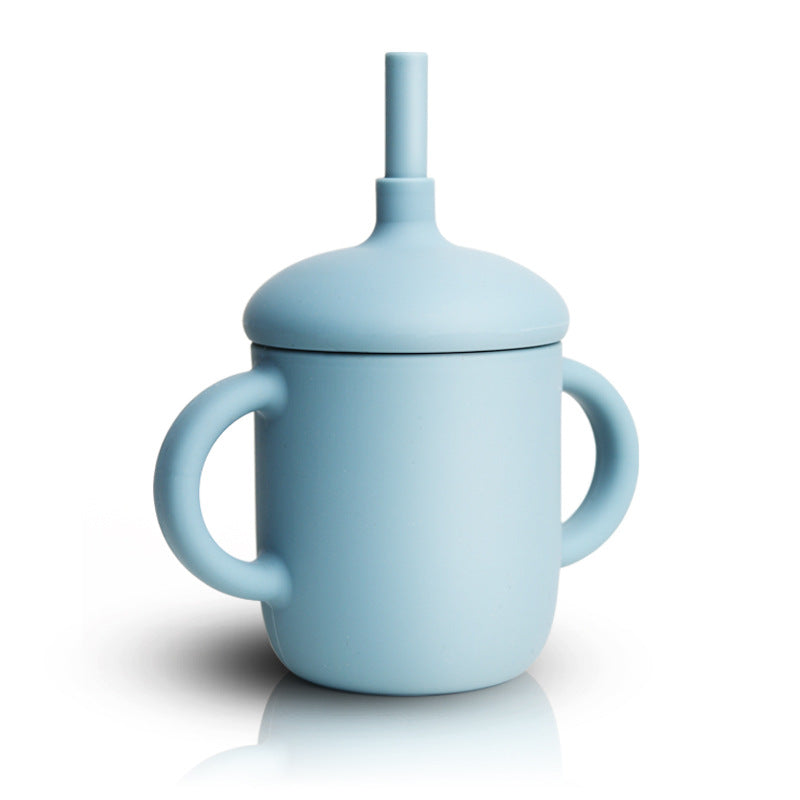 Silicone Baby Sippy Cup With Straw Leakproof Design