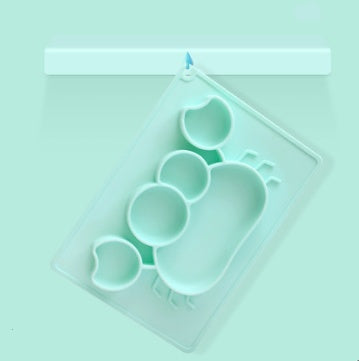 Silicone Baby Suction Bowl Cartoon Feeding Dish