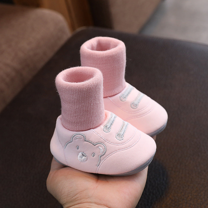 Simple Baby Cloth Shoes Indoor Non Slip Toddler Footwear