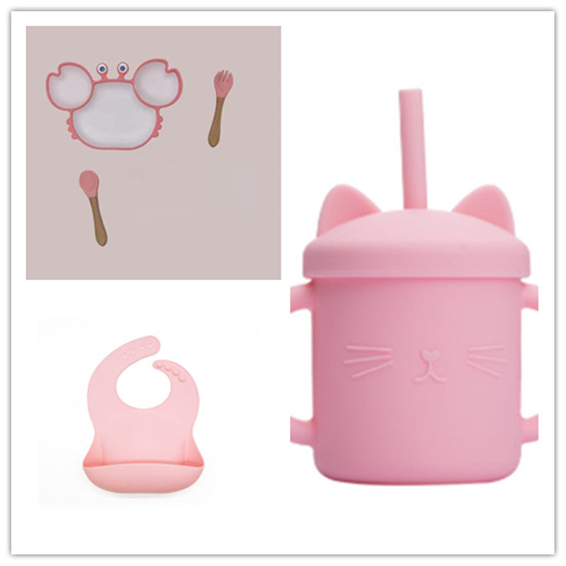 Silicone Baby Feeding Plate Non Slip Bowl Tableware