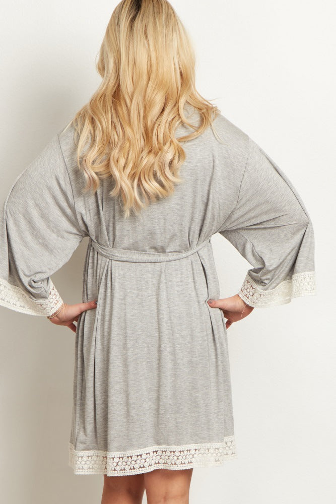 Pure Color Maternity Dress