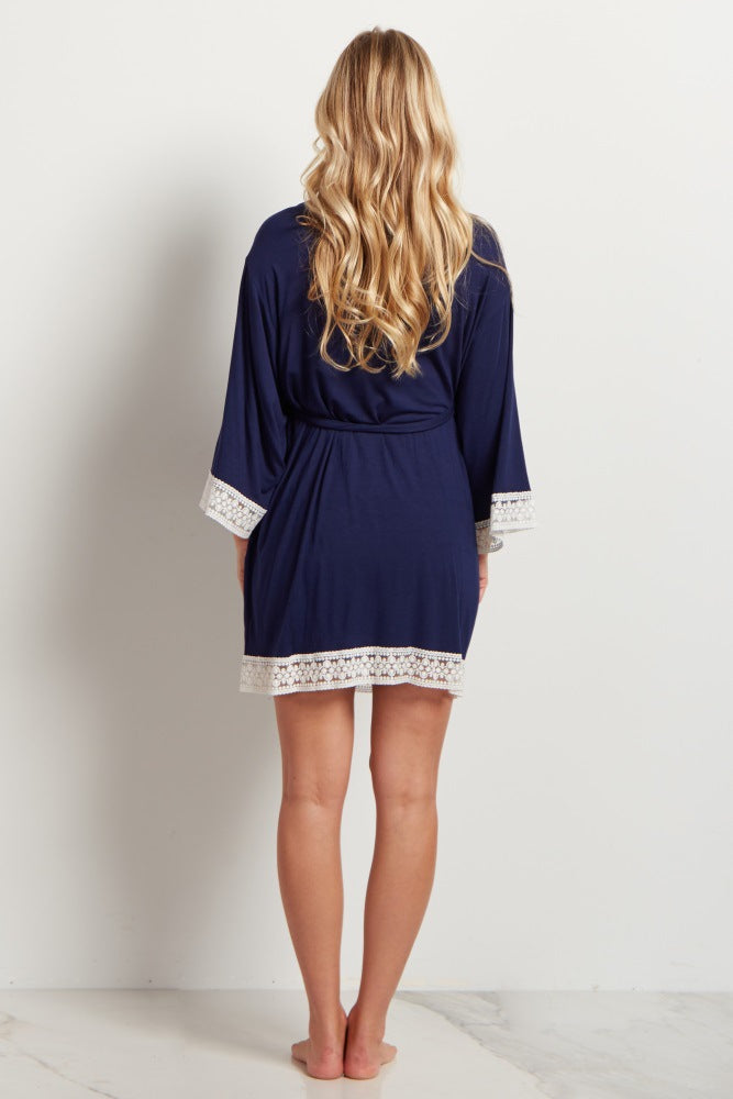Pure Color Maternity Dress