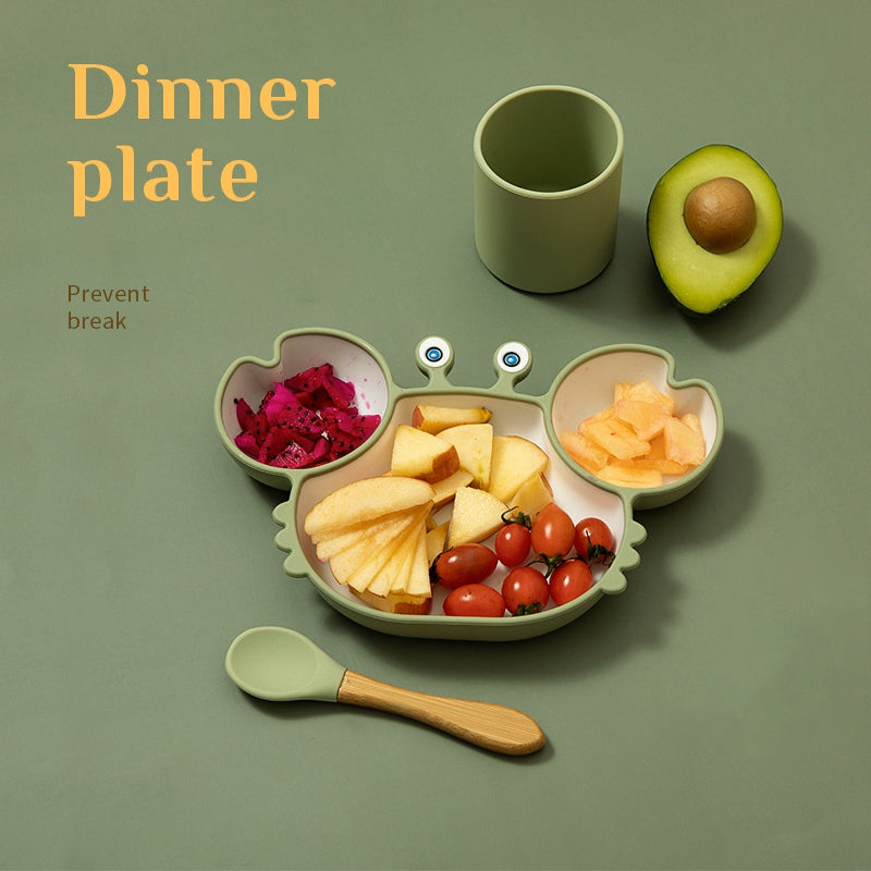 Silicone Baby Feeding Plate Non Slip Bowl Tableware