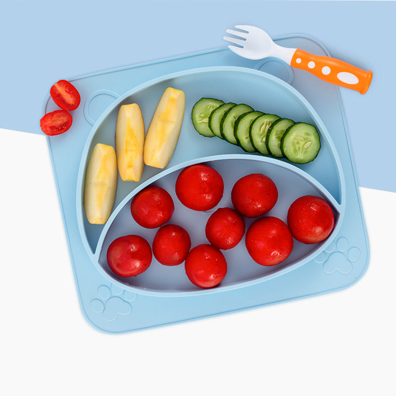Silicone Baby Feeding Plate Non Slip Bowl Tableware