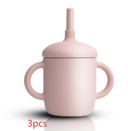 Silicone Baby Sippy Cup With Straw Leakproof Design