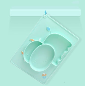 Silicone Baby Suction Bowl Cartoon Feeding Dish