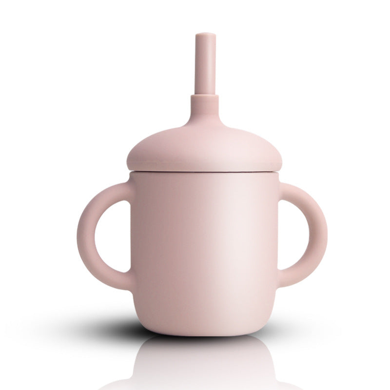 Silicone Baby Sippy Cup With Straw Leakproof Design