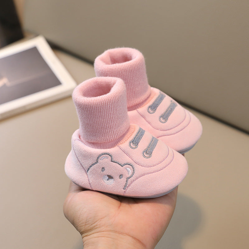 Simple Baby Cloth Shoes Indoor Non Slip Toddler Footwear