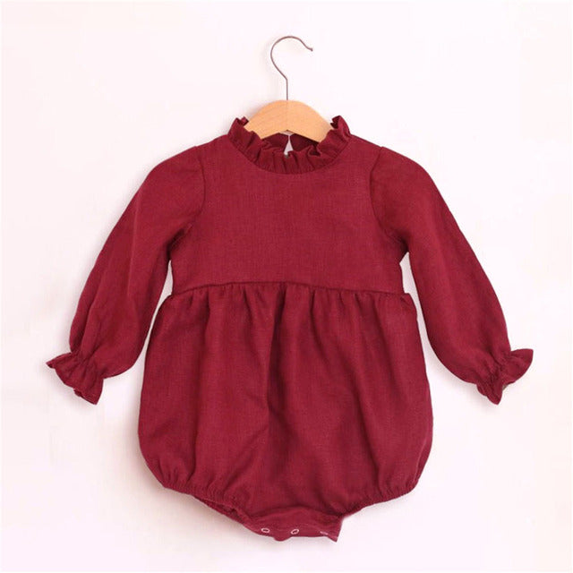 Baby Girl Rompers Long Sleeve Romper Jumpsuits One