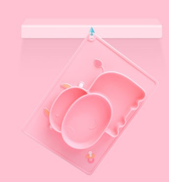 Silicone Baby Suction Bowl Cartoon Feeding Dish