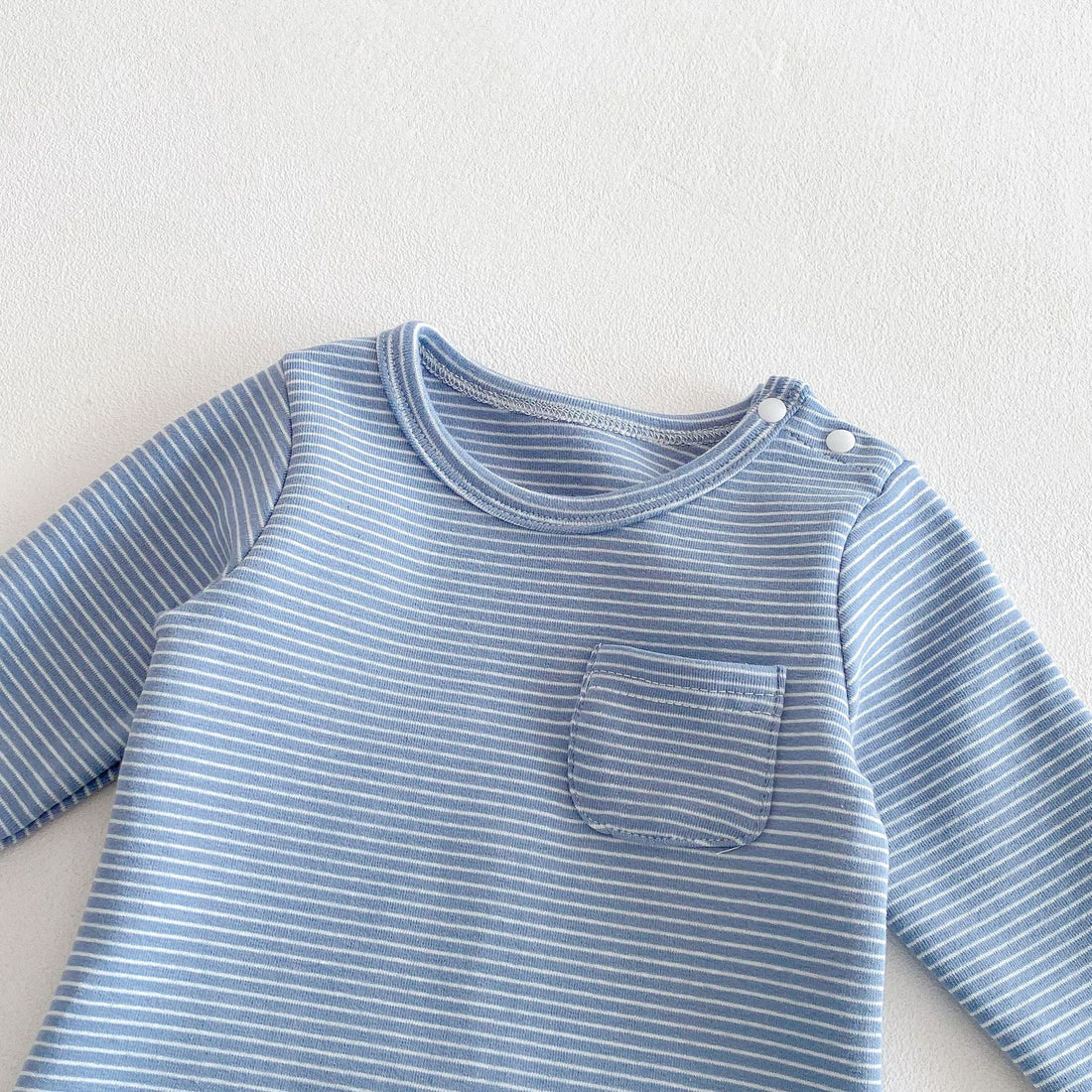 Striped Triangle Baby Romper Long Sleeve Jumpsuit