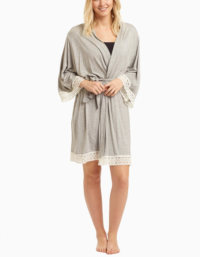 Pure Color Maternity Dress