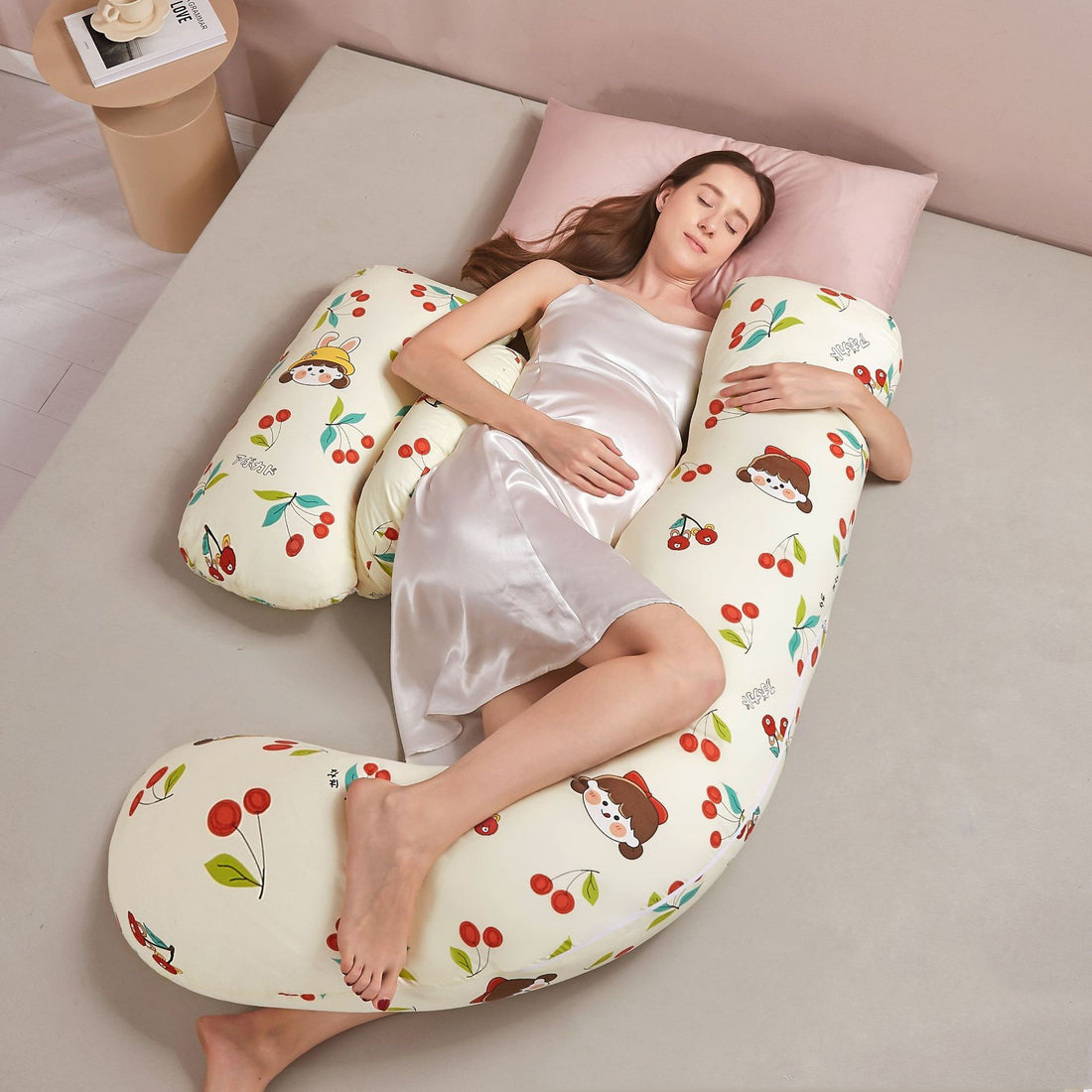 Summer Tencel Maternity Pillow Lumbar Side Sleeping Pillow