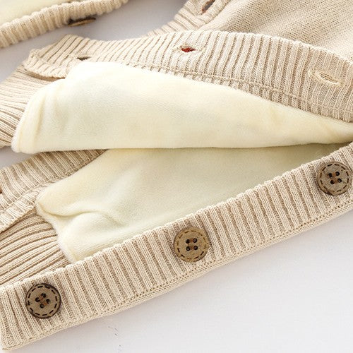 Newborn Baby Crawling Outfit With Thickened Harness