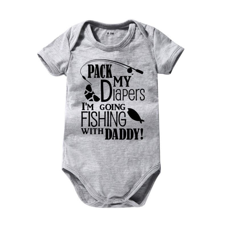 Pure Cotton Baby Bodysuit Printed Romper Jumpsuit