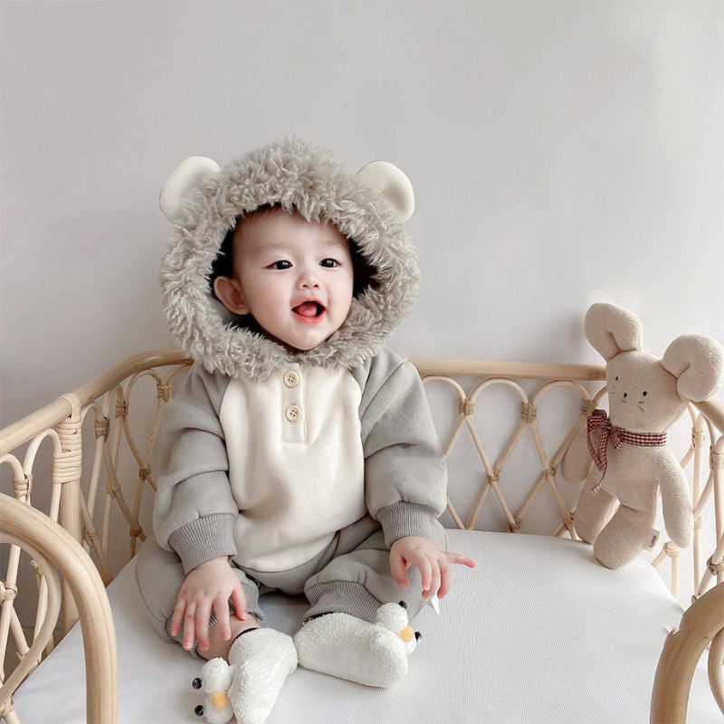 Newborn Baby Boy Jumpsuit Autumn Outfit 0-3 Months