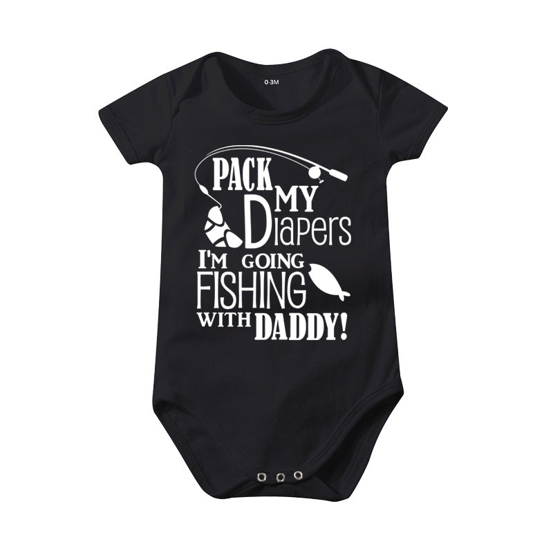 Pure Cotton Baby Bodysuit Printed Romper Jumpsuit
