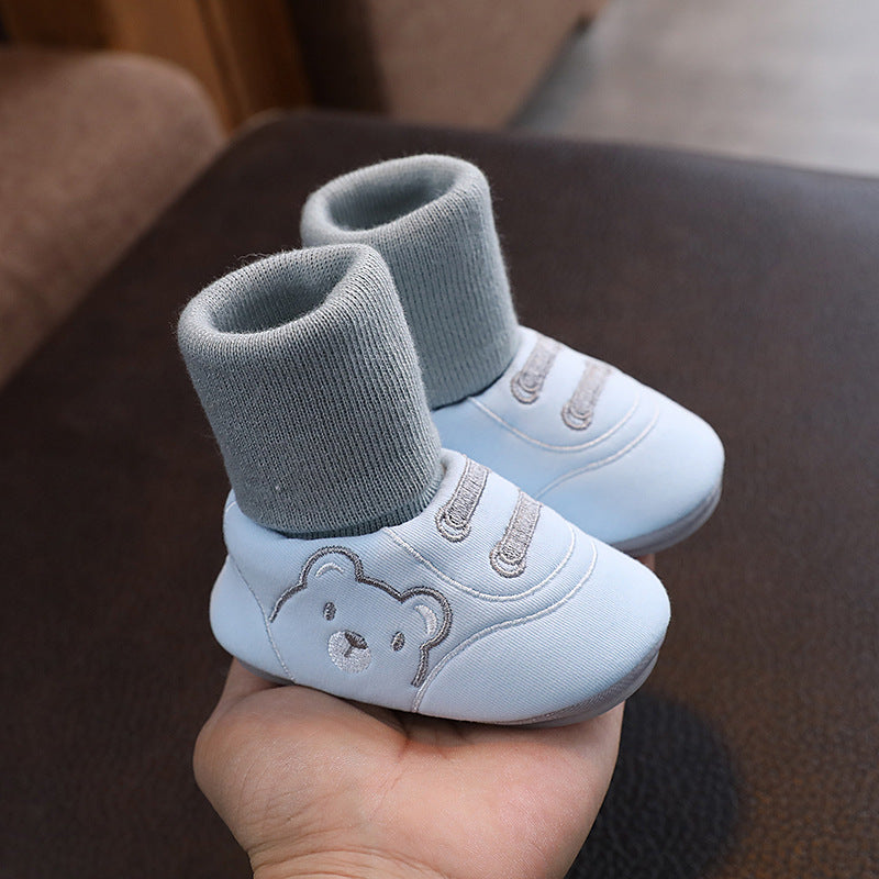 Simple Baby Cloth Shoes Indoor Non Slip Toddler Footwear