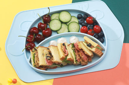 Silicone Baby Feeding Plate Non Slip Bowl Tableware