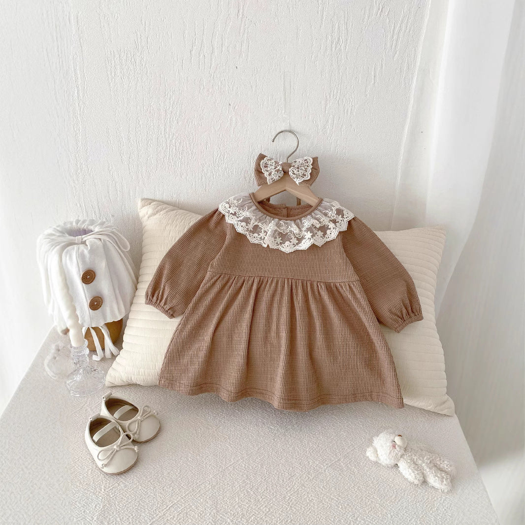 Baby Princess Romper Long Sleeve Dress Outfit