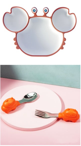Silicone Baby Feeding Plate Non Slip Bowl Tableware