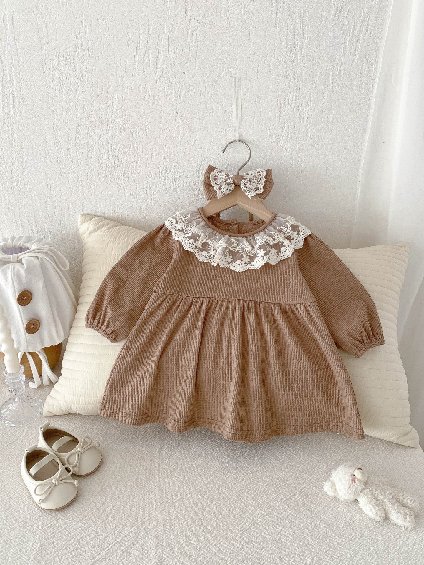 Baby Princess Romper Long Sleeve Dress Outfit
